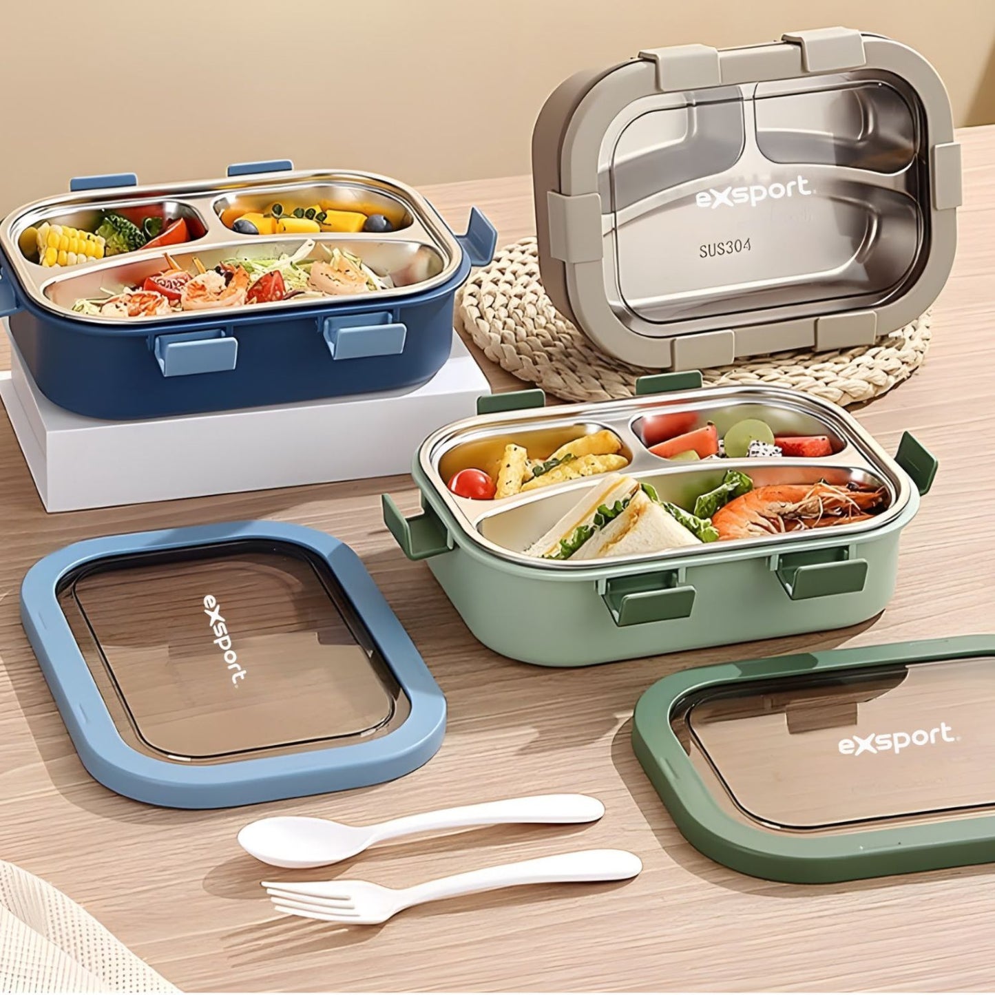 Exsport Stainless Steel Lunch Box