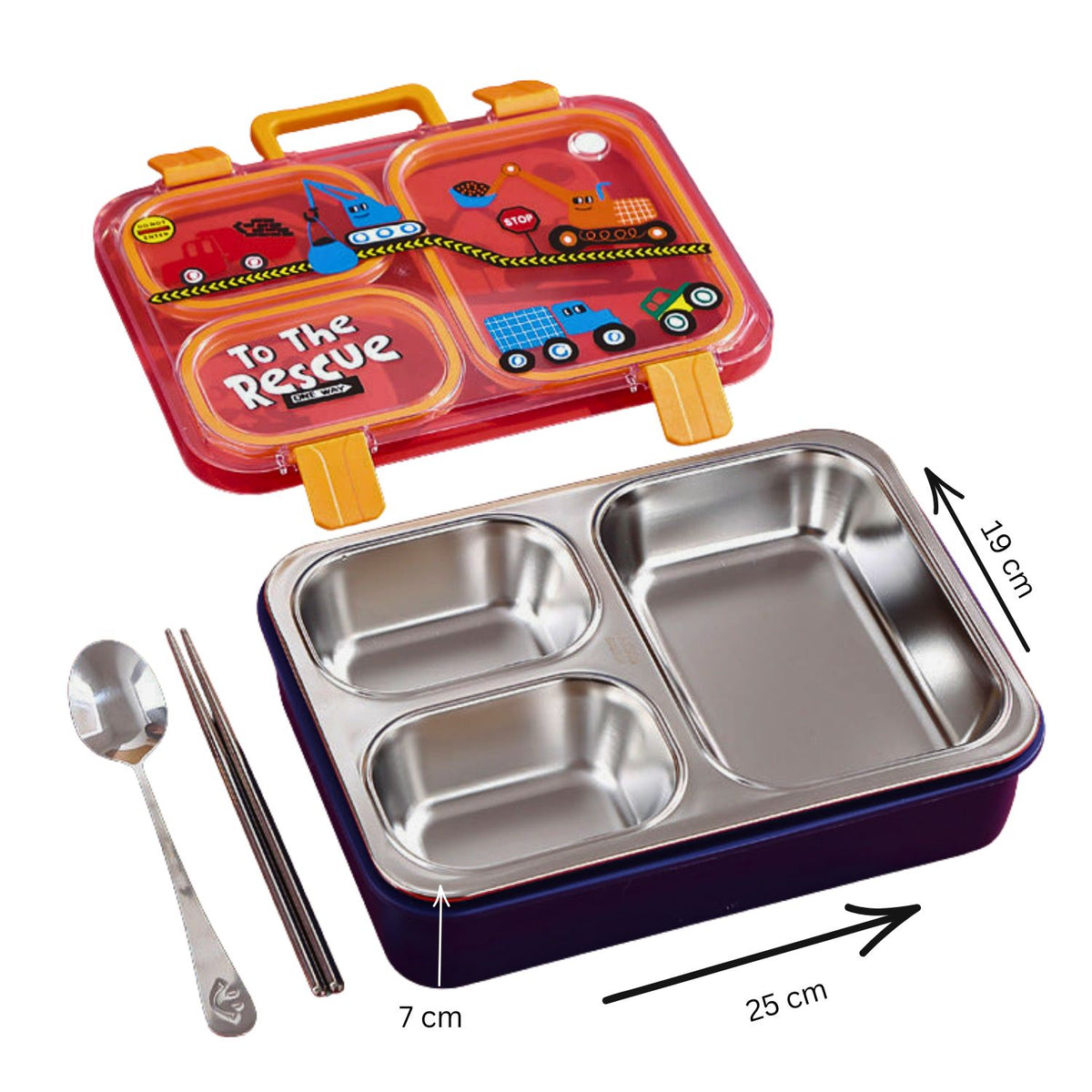 Stainless Steel Bento Lunch Boxes 850ml