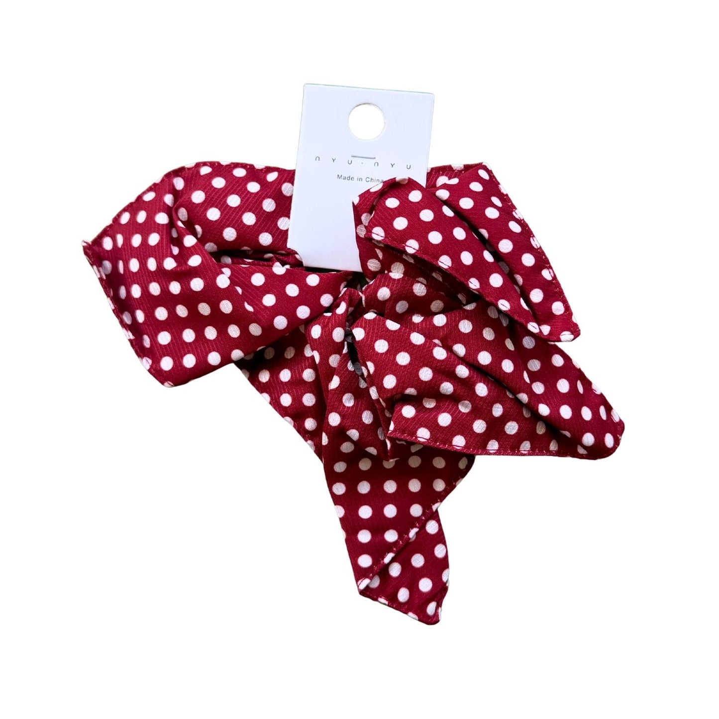 Red Oversized Bow Scrunchies