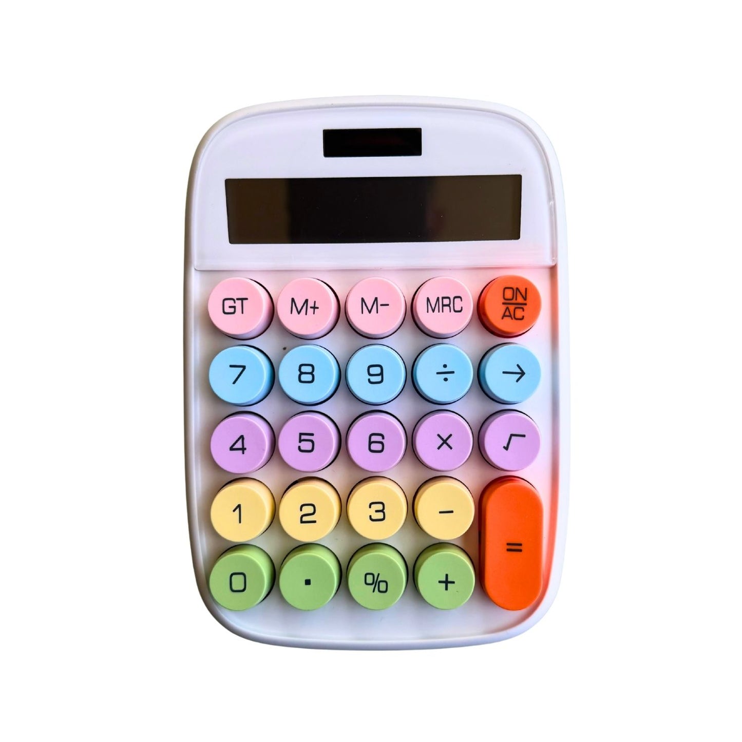 Mechanical Button Calculator White