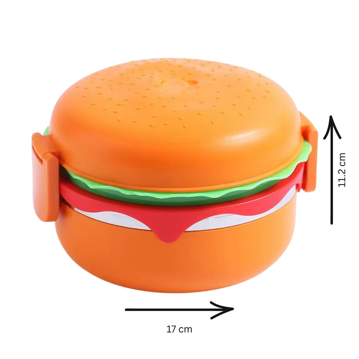 3-Tier Hamburger Lunch Box 1280ml