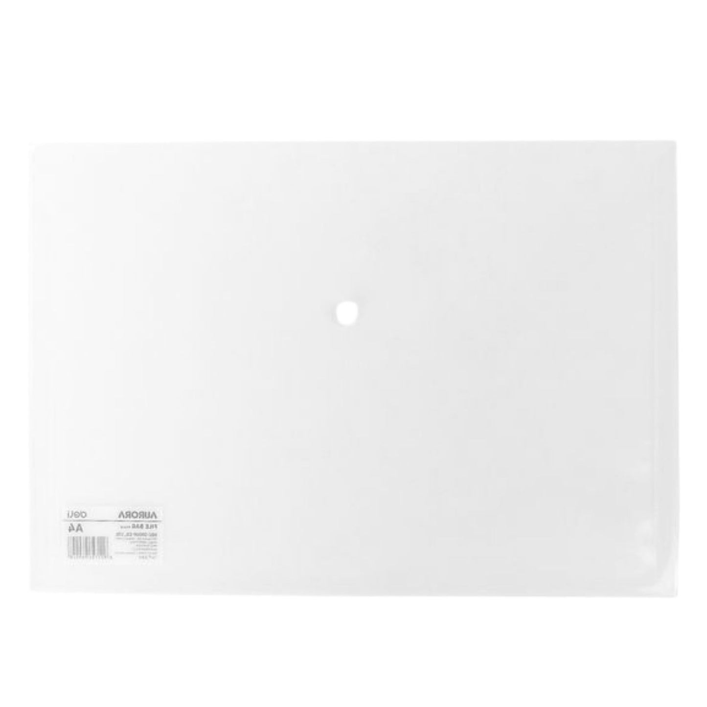 Deli Clear A4 Plastic Button File Bag