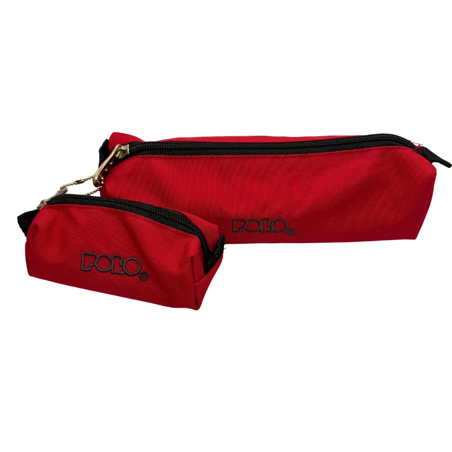 POLO Red Fabric Pencil Case Set