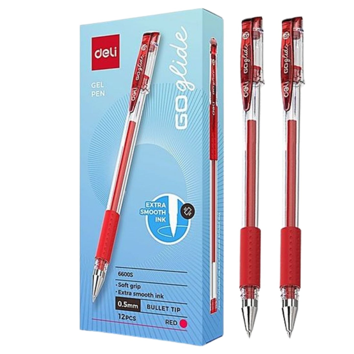 Deli Gel Pen 0.5mm Bullet Tip 2pcs/set