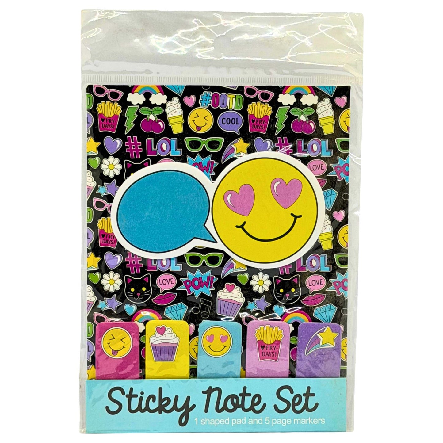Pop Art Smiley Sticky Note