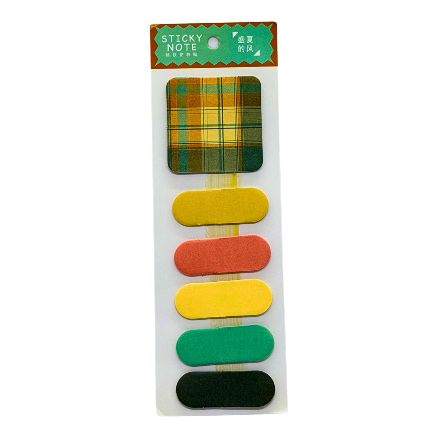 Plaid & Gingham Multi-Size Sticky Note