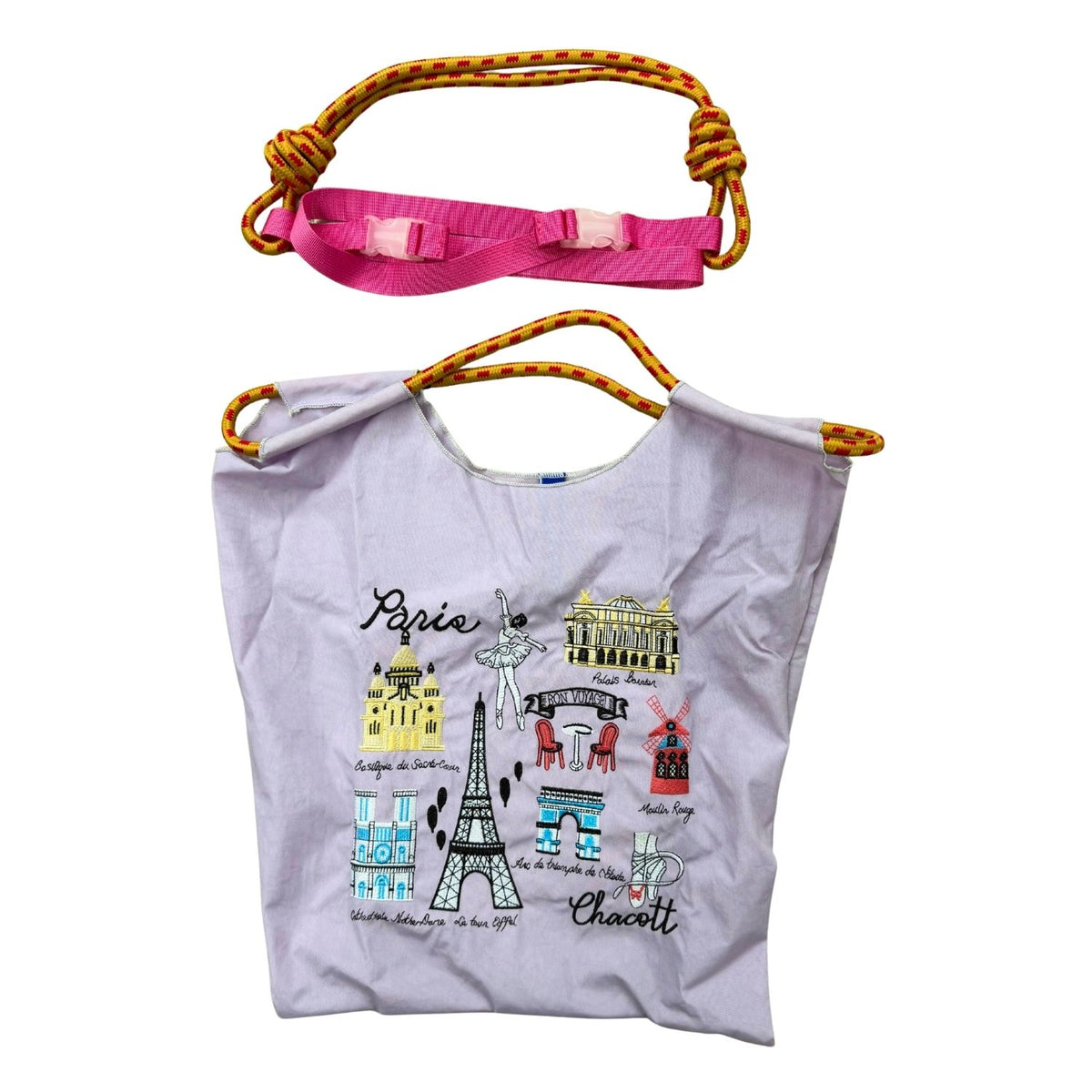 Embroidered Canvas Tote Bag