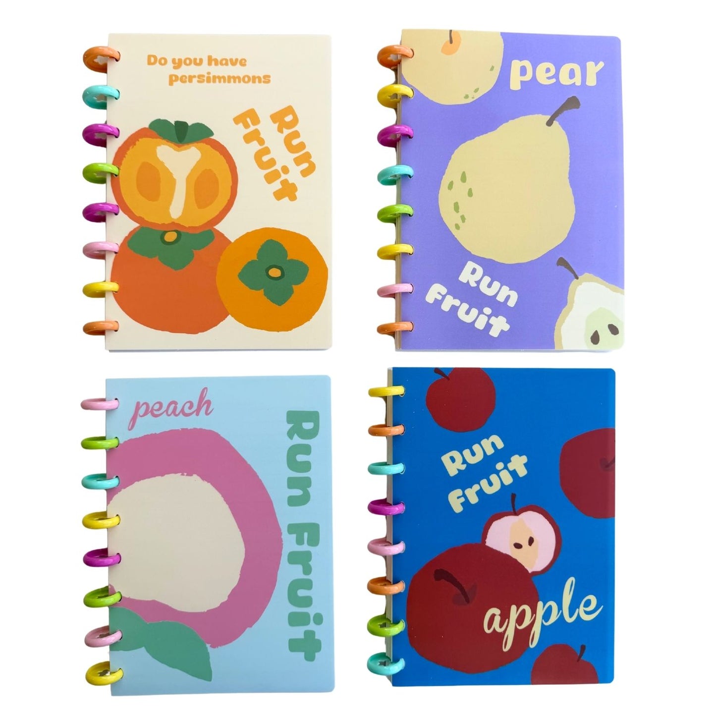 Run Fruit Disc bound Notebooks - A5 size