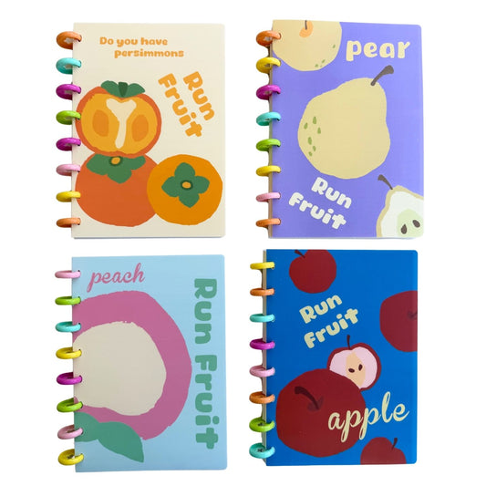 Run Fruit Disc bound Notebooks - A5 size