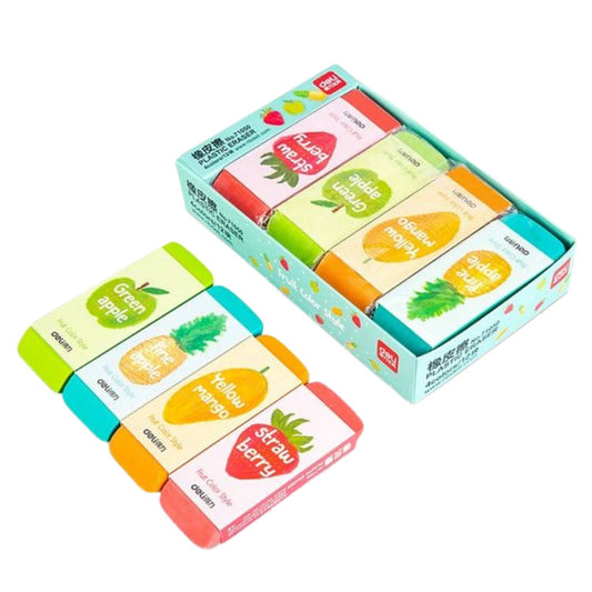 Deli Big Fruit Color Style Erasers