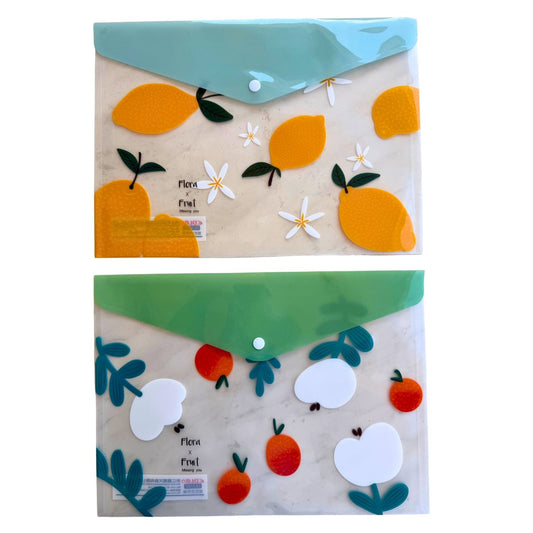 Fruit Snap Button Document Envelopes