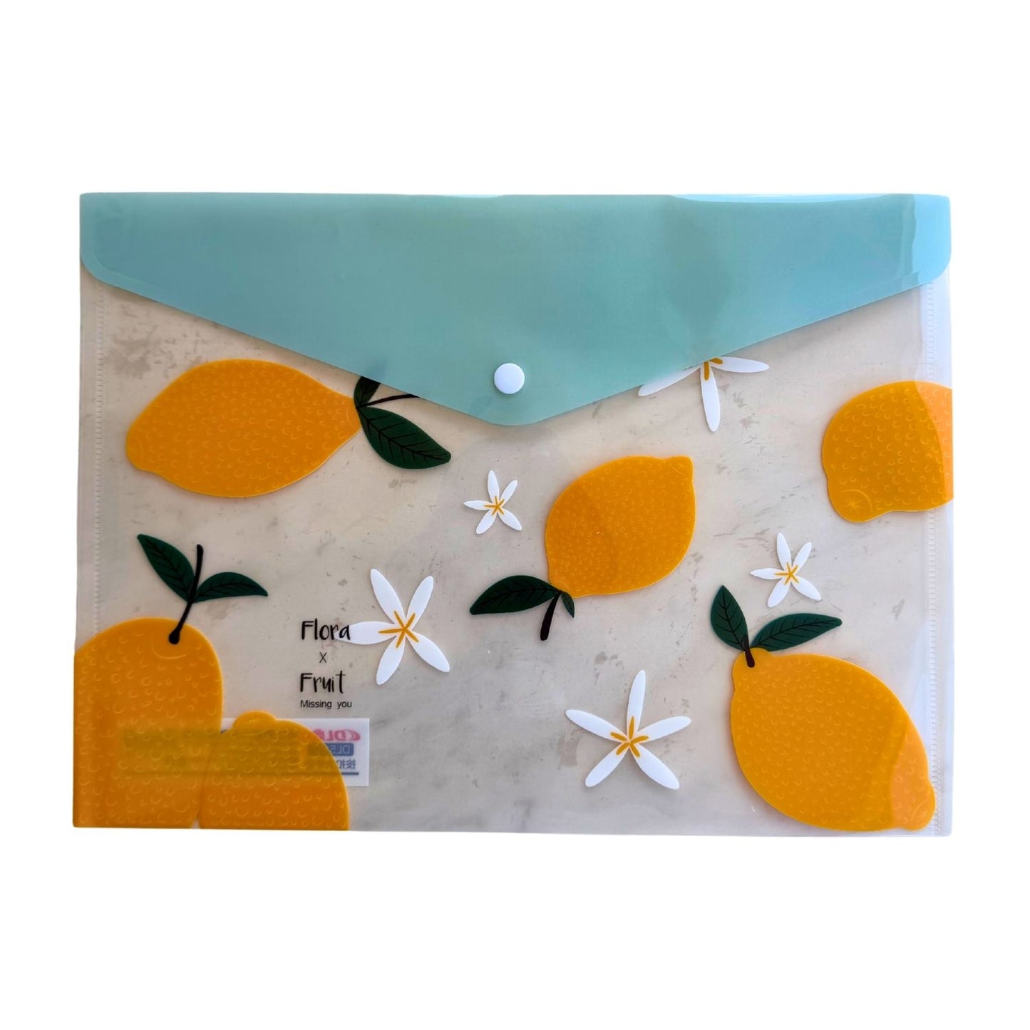 Fruit Snap Button Document Envelopes