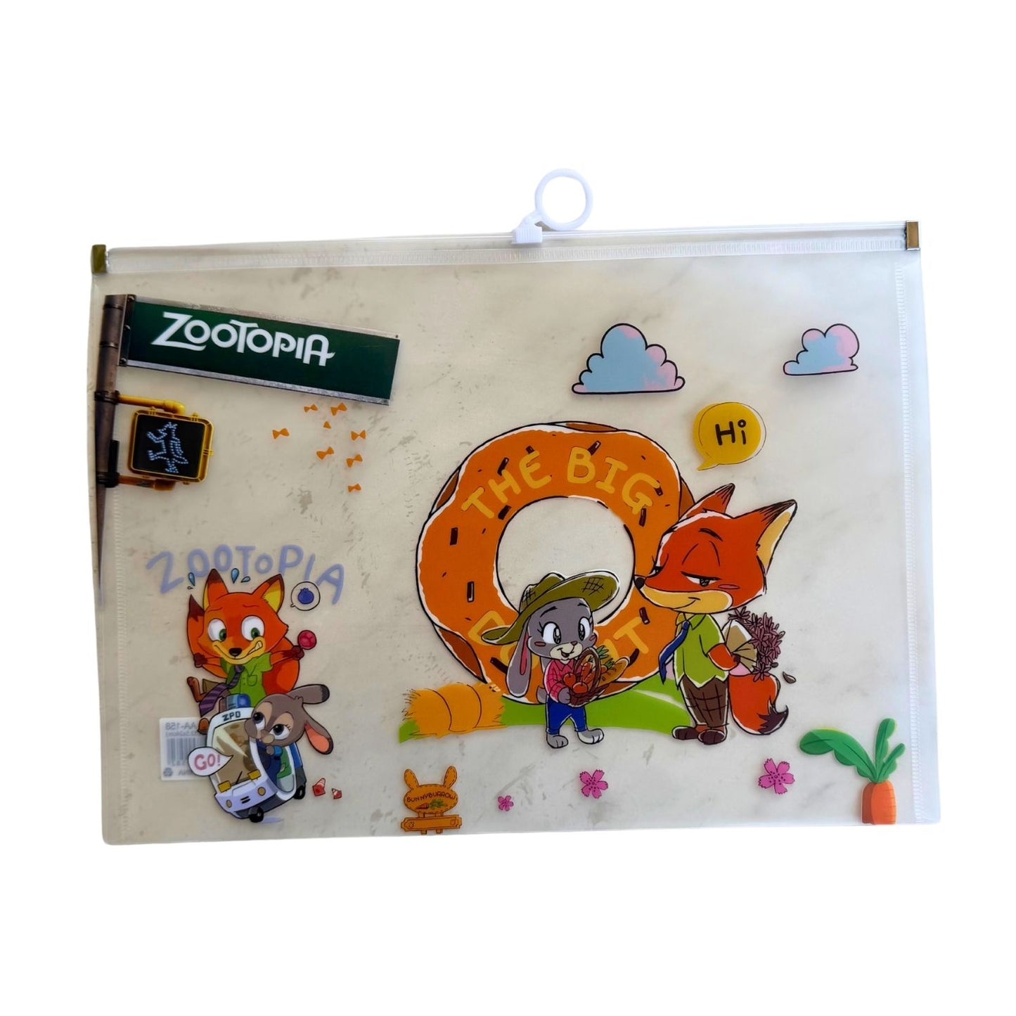 Zootopia Mesh Zipper Document Pouches