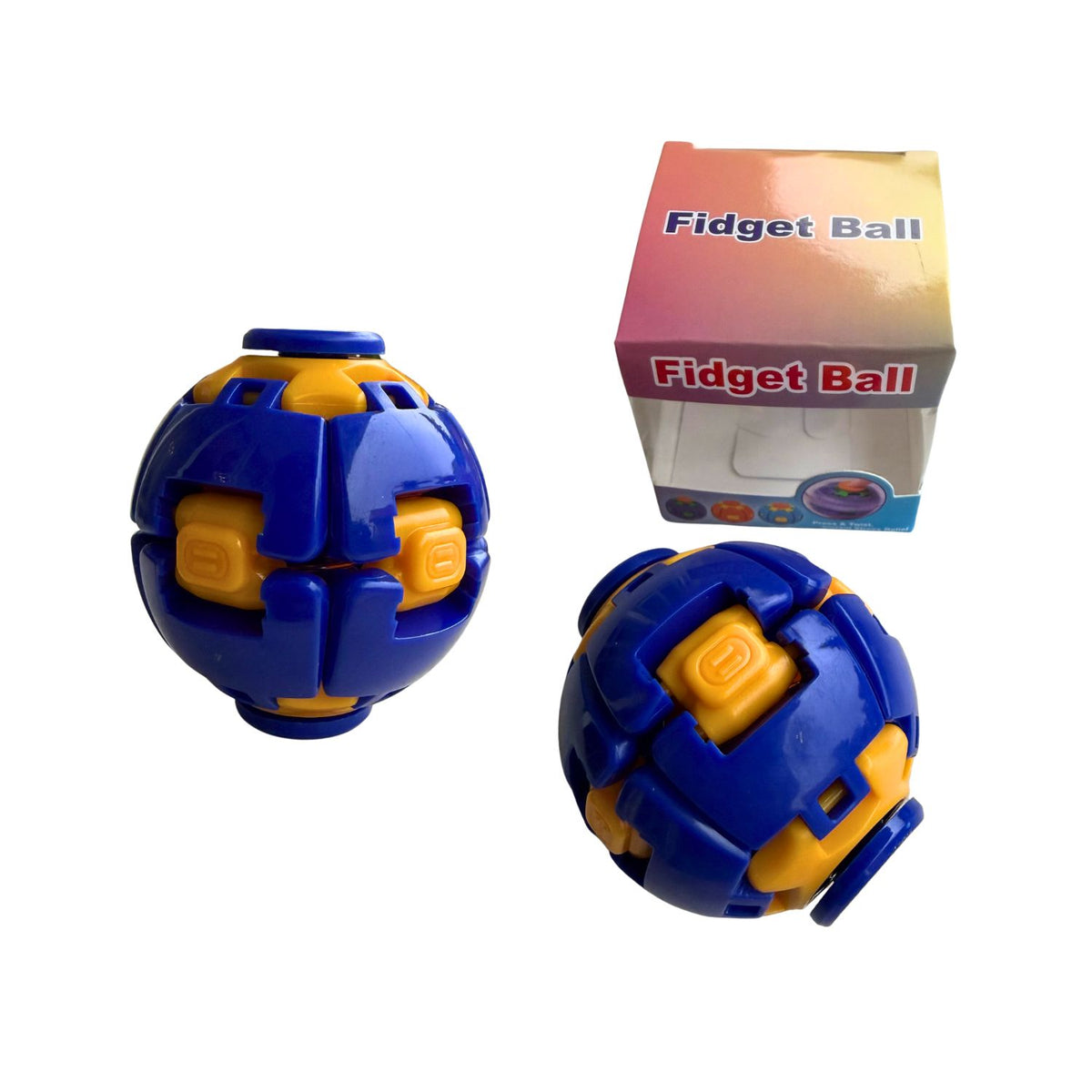 3D Rotating Press & Spin Fidget Ball Toy