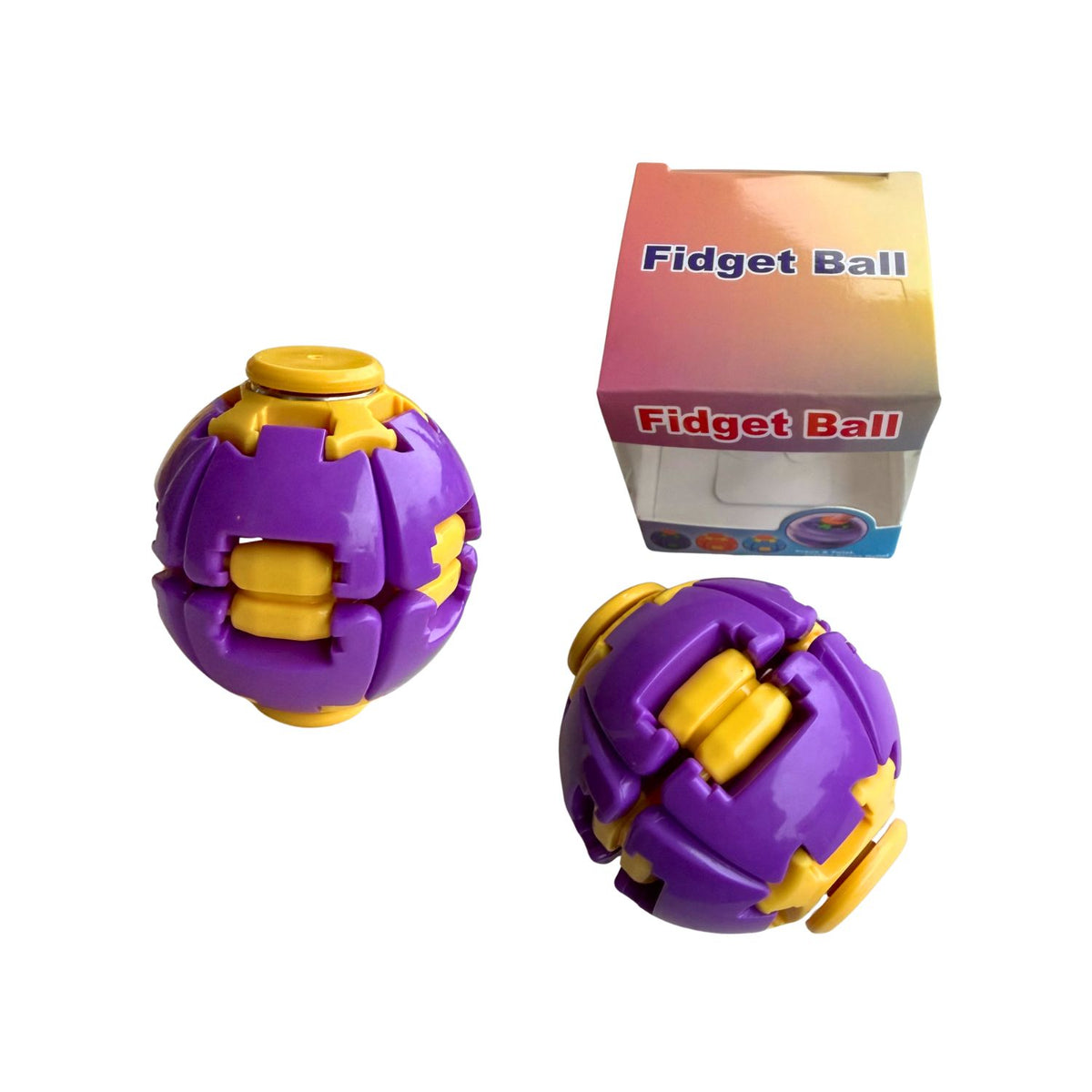 3D Rotating Press & Spin Fidget Ball Toy
