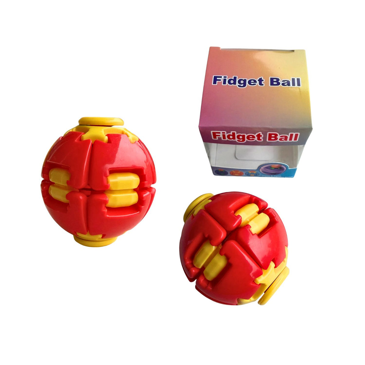 3D Rotating Press & Spin Fidget Ball Toy