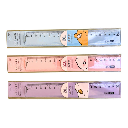 Aesthetic 20cm Transparent Ruler
