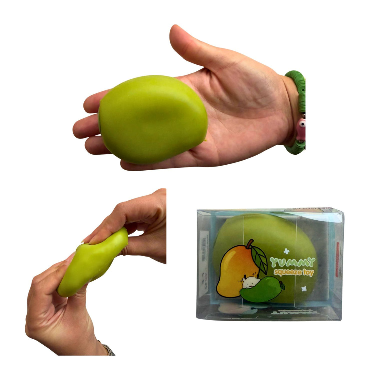Realistic Green Mango Squeeze Toy