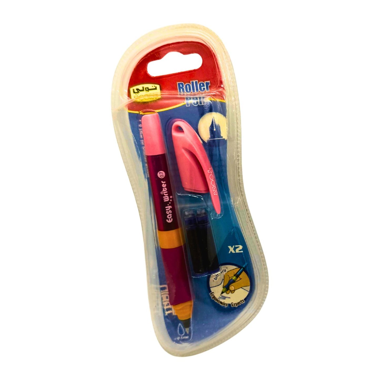Tooly Refillable Rollerball Pen Set with 2 Ink Cartridges