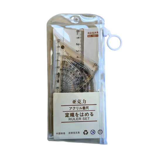 4pcs Clear Acrylic Geometry Set