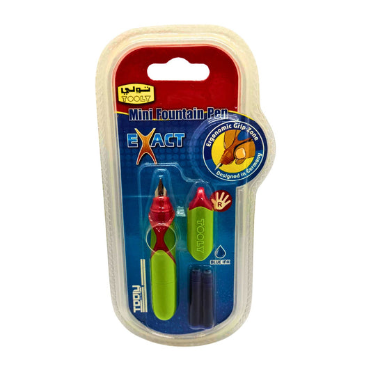 Tooly Mini Fountain Pen Set with Blue Ink Cartridges