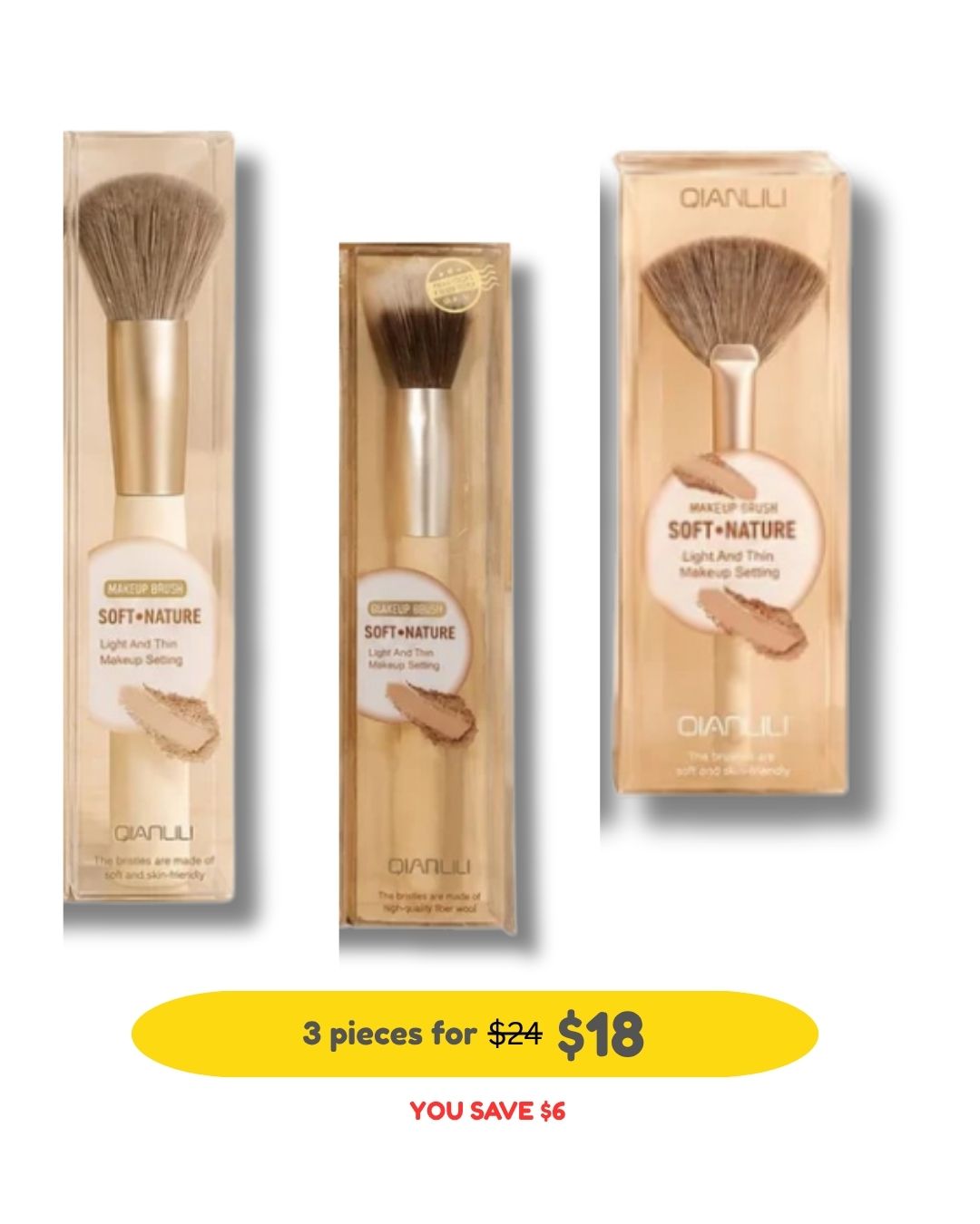 Makeup Brush Trio