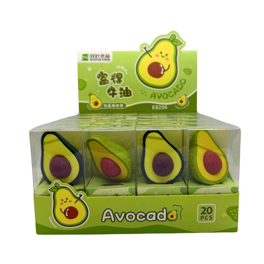 3D Avocado Novelty Erasers