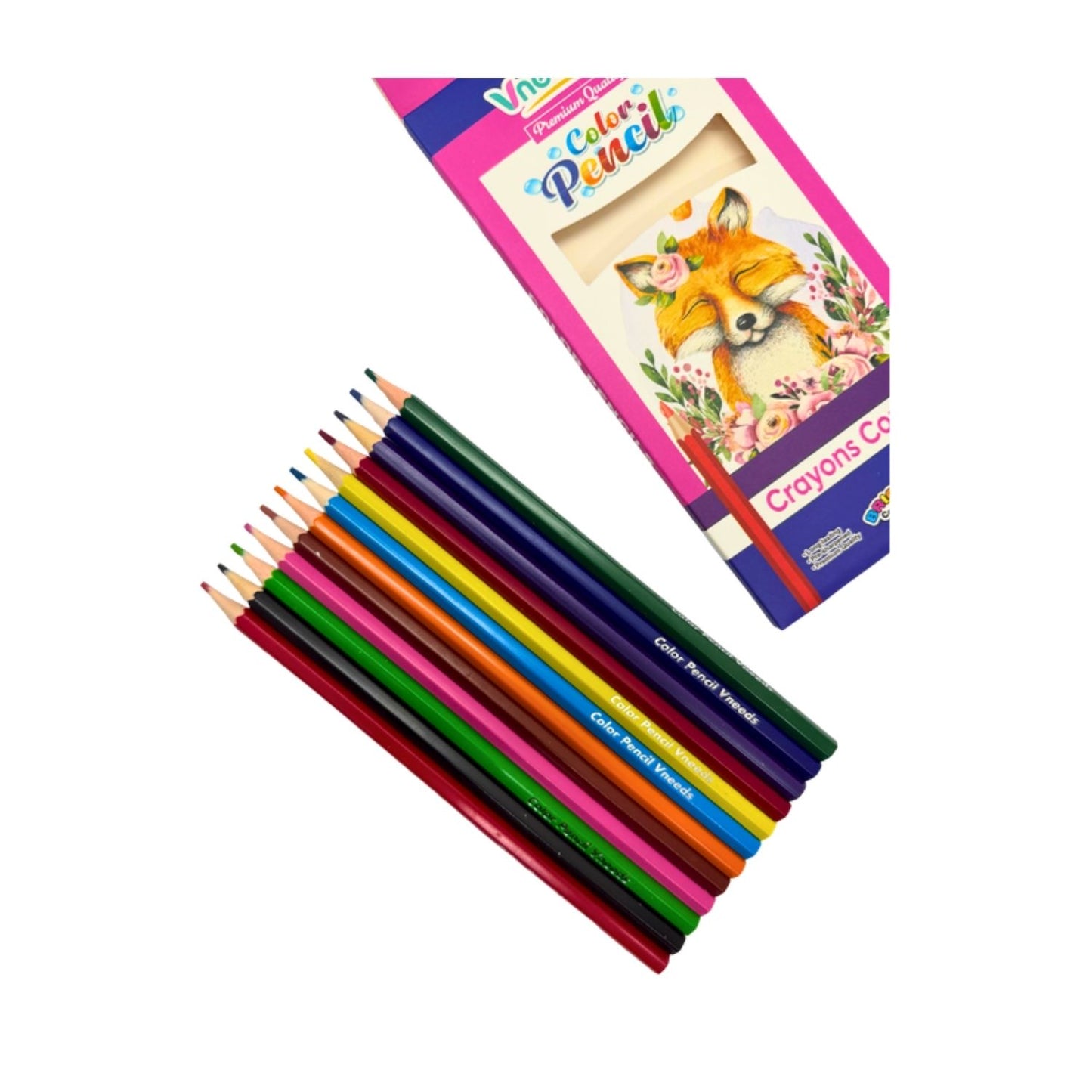 Vneeds Coloring Pencils - 12pcs/set