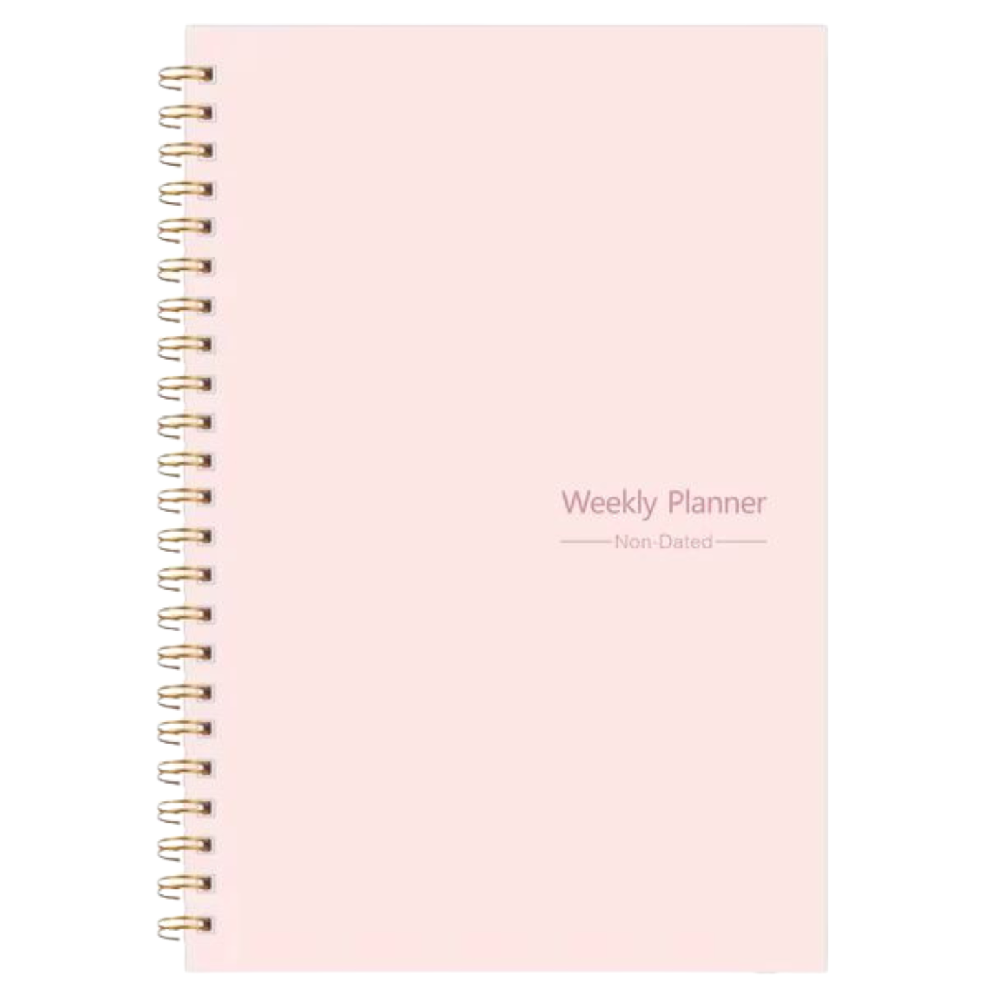 Non-Dated Spiral Weekly Planners - A5 size