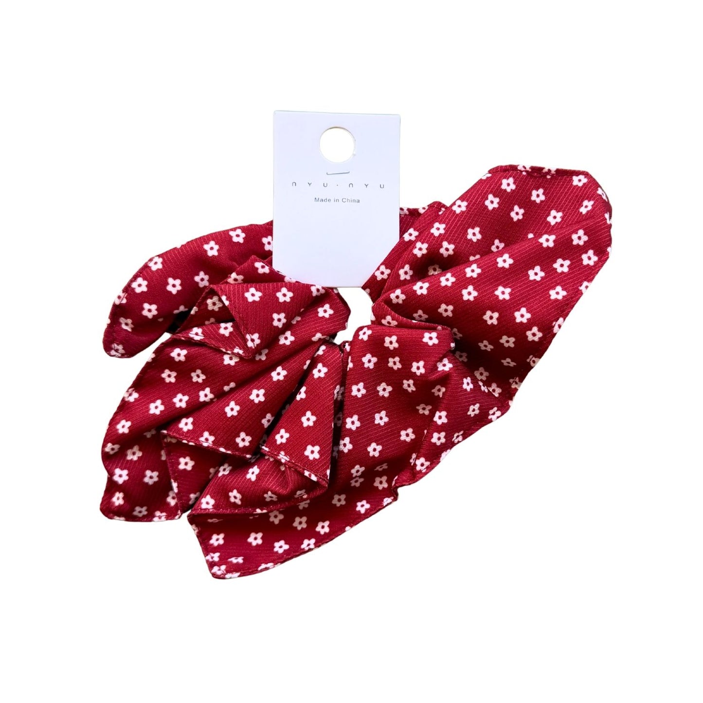 Red Oversized Bow Scrunchies