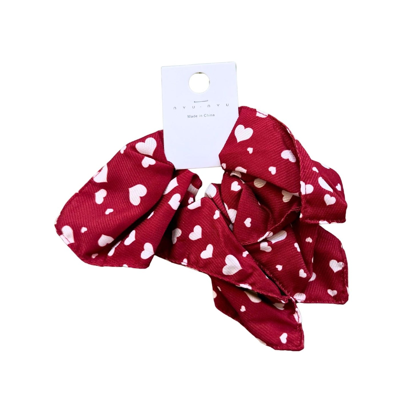 Red Oversized Bow Scrunchies
