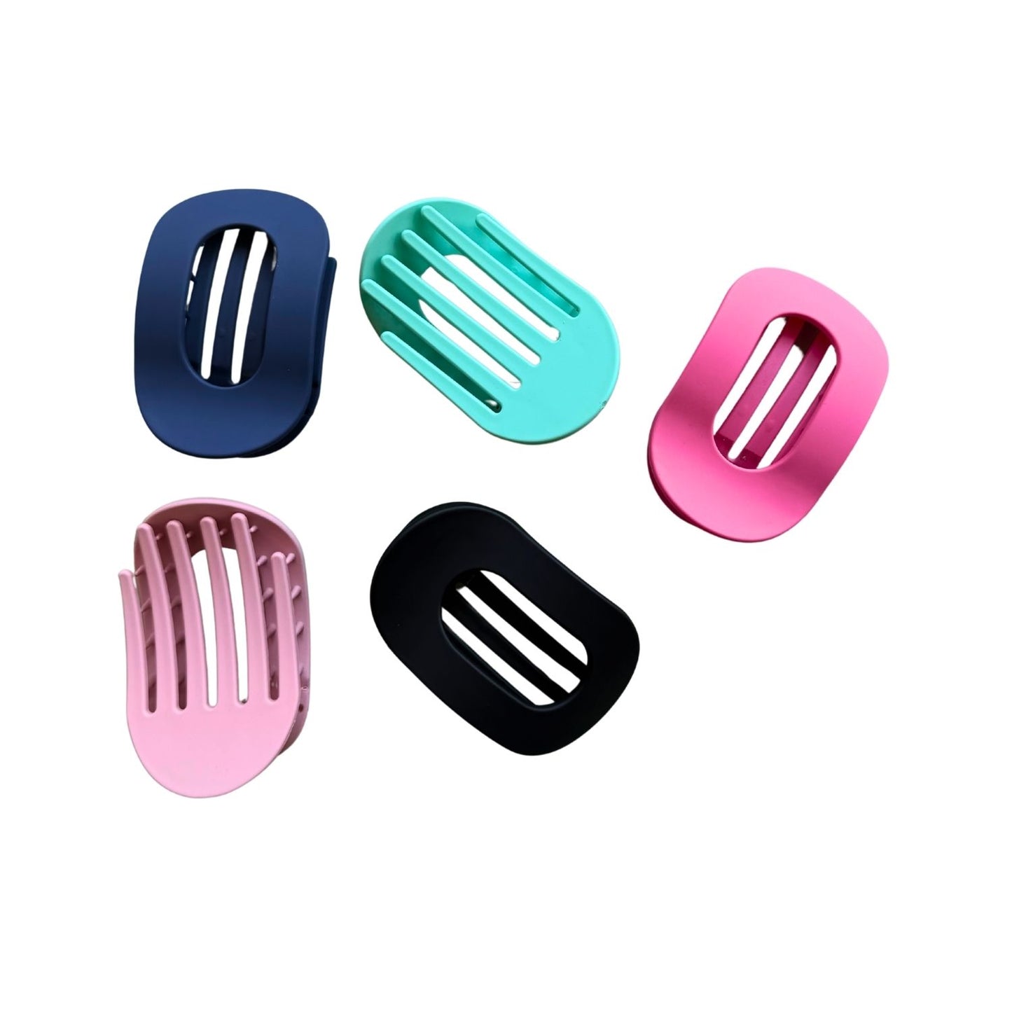 Matte Oval Hair Claw Clips