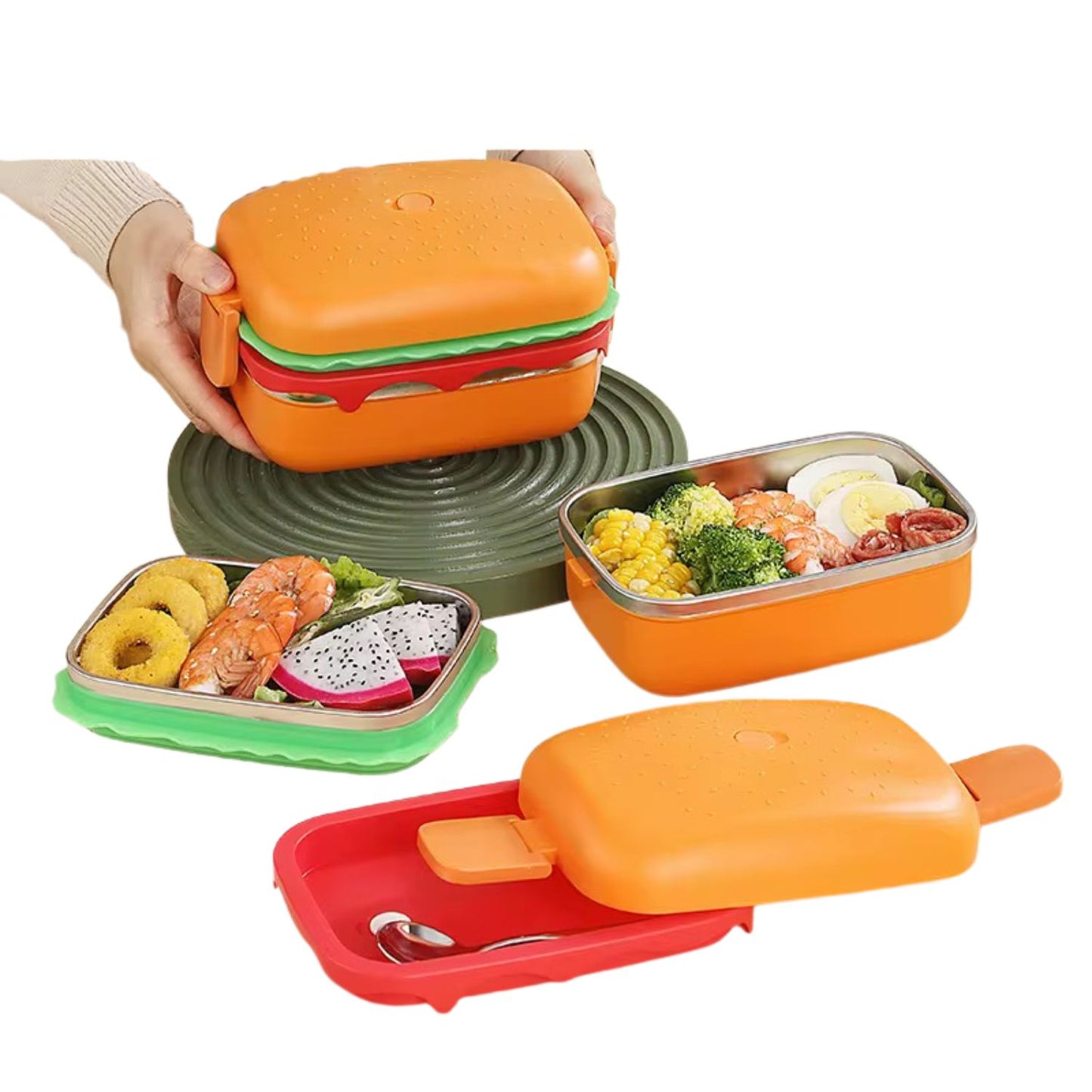 Ultimate Rectangular Hamburger Lunch Box