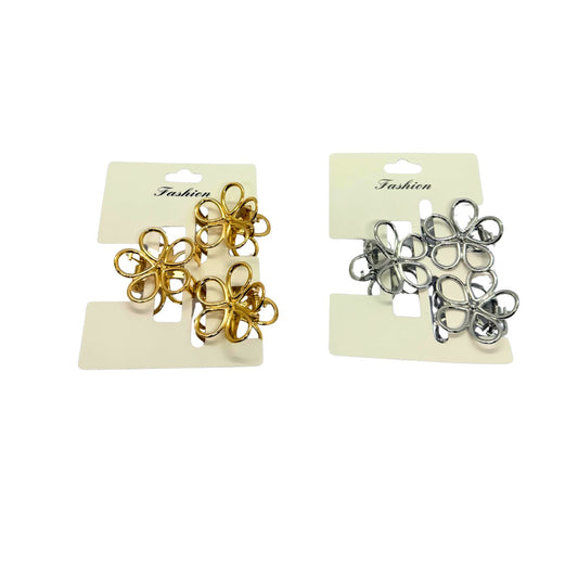 Flower Hair Clips - 3pcs/set