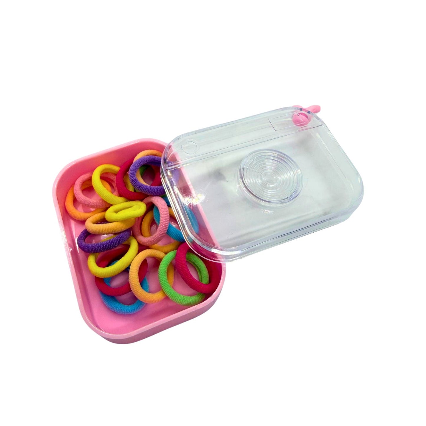 Cotton Hair Elastic with Travel Case