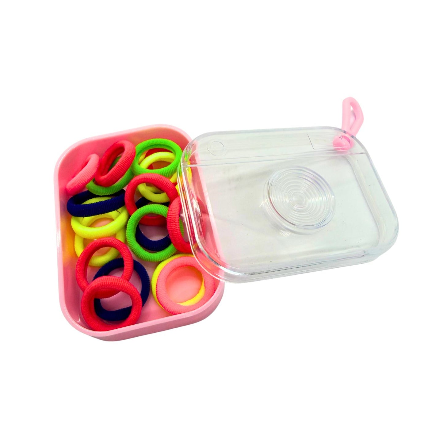 Cotton Hair Elastic with Travel Case