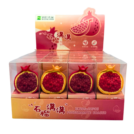 3D Pomegranate Erasers