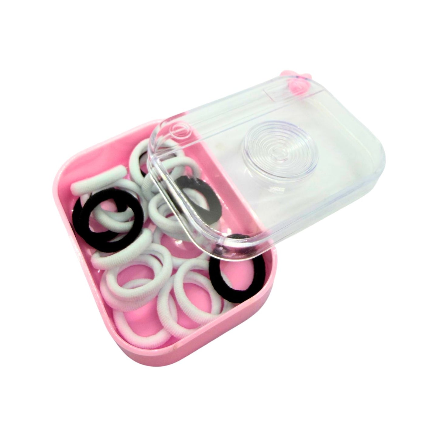 Cotton Hair Elastic with Travel Case