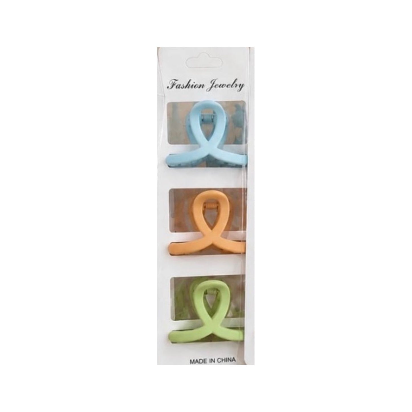 Matte Hair Claw Clip - 3 pcs/set