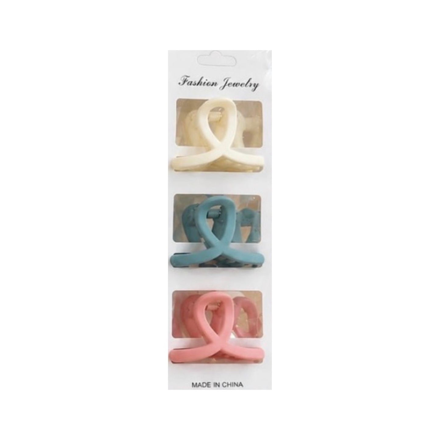 Matte Hair Claw Clip - 3 pcs/set
