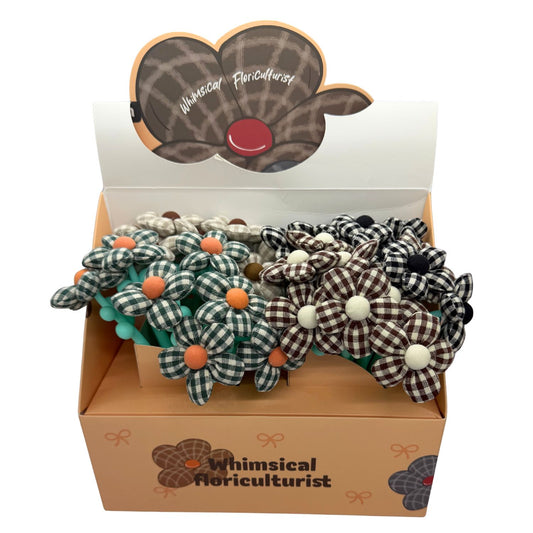 Plaid Flower Gel Pens