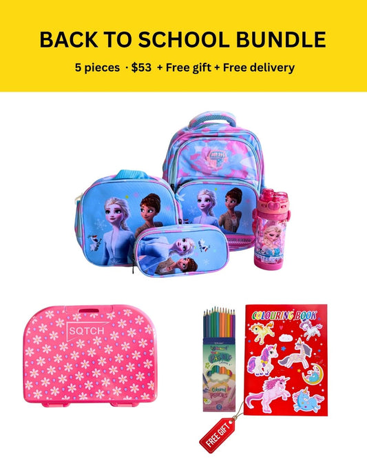 Frozen 5-Piece Back-To-School Complete Bundle