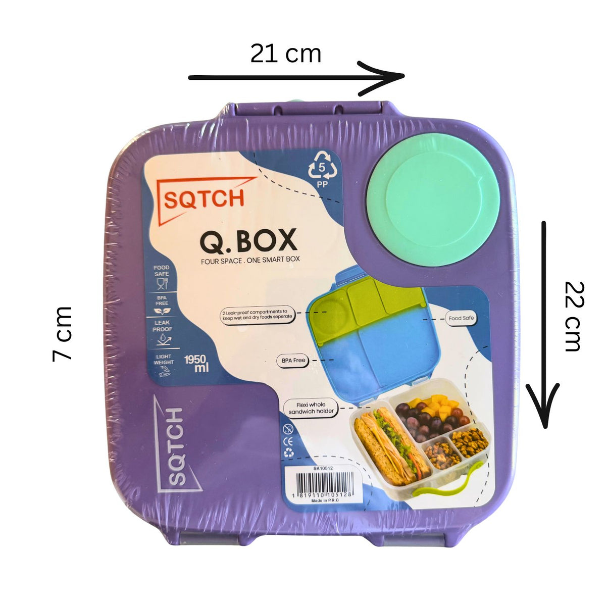 SQTCH Q.BOX Lunch Box 1950ml