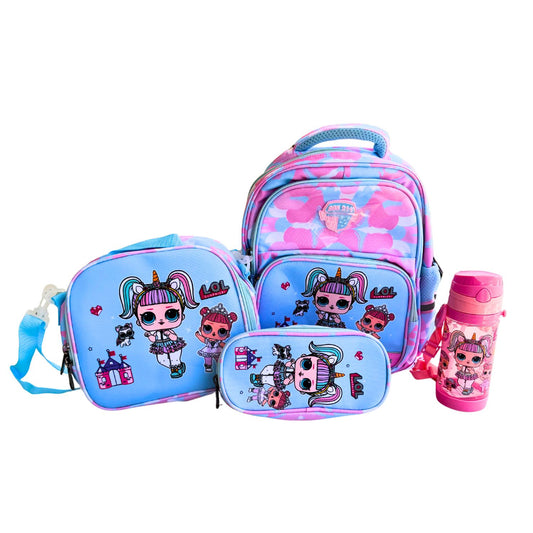 L.O.L. Surprise! 4-Piece Complete Girls School Bag Set