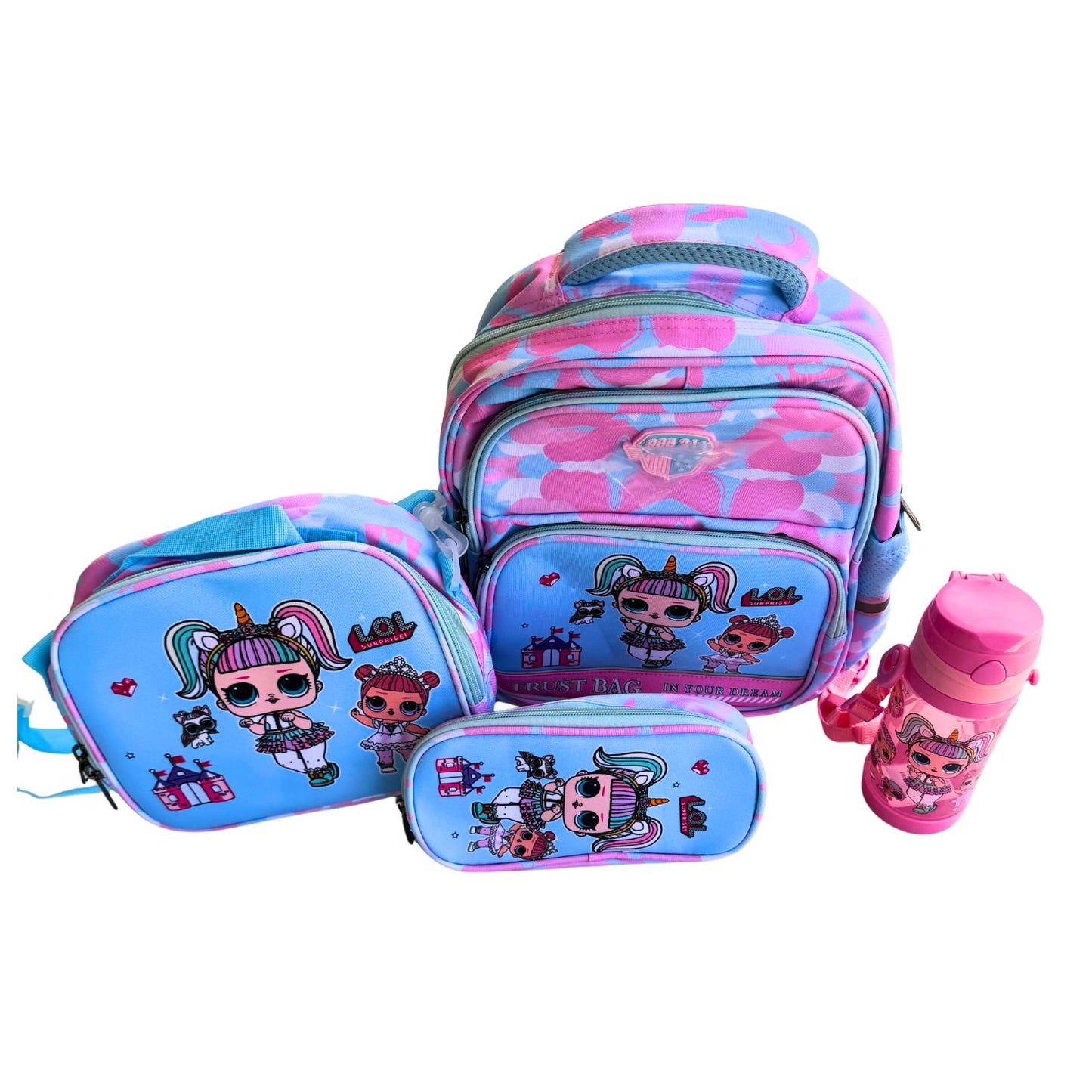 L.O.L. Surprise! 4-Piece Complete Girls School Bag Set