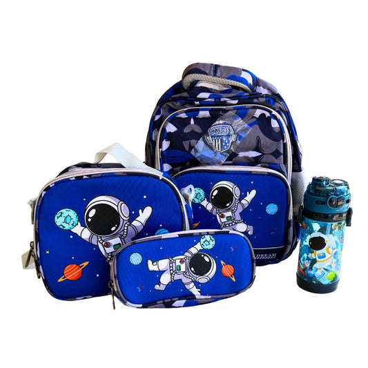 Astronaut Space 4-Piece Complete School Bag Set