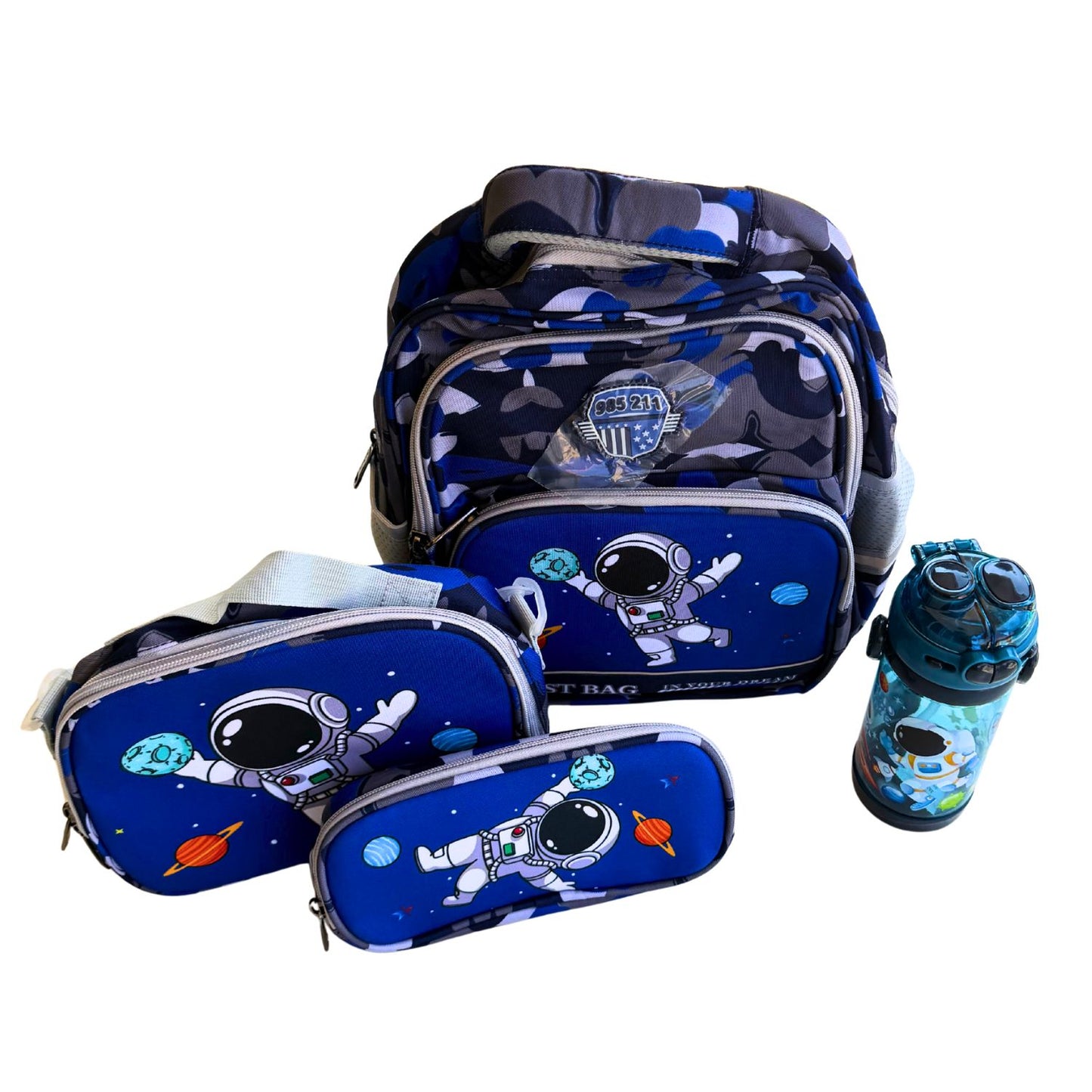 Astronaut Space 4-Piece Complete School Bag Set