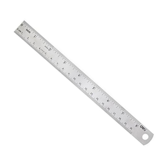 Deli Stainless Steel Ruler 20cm