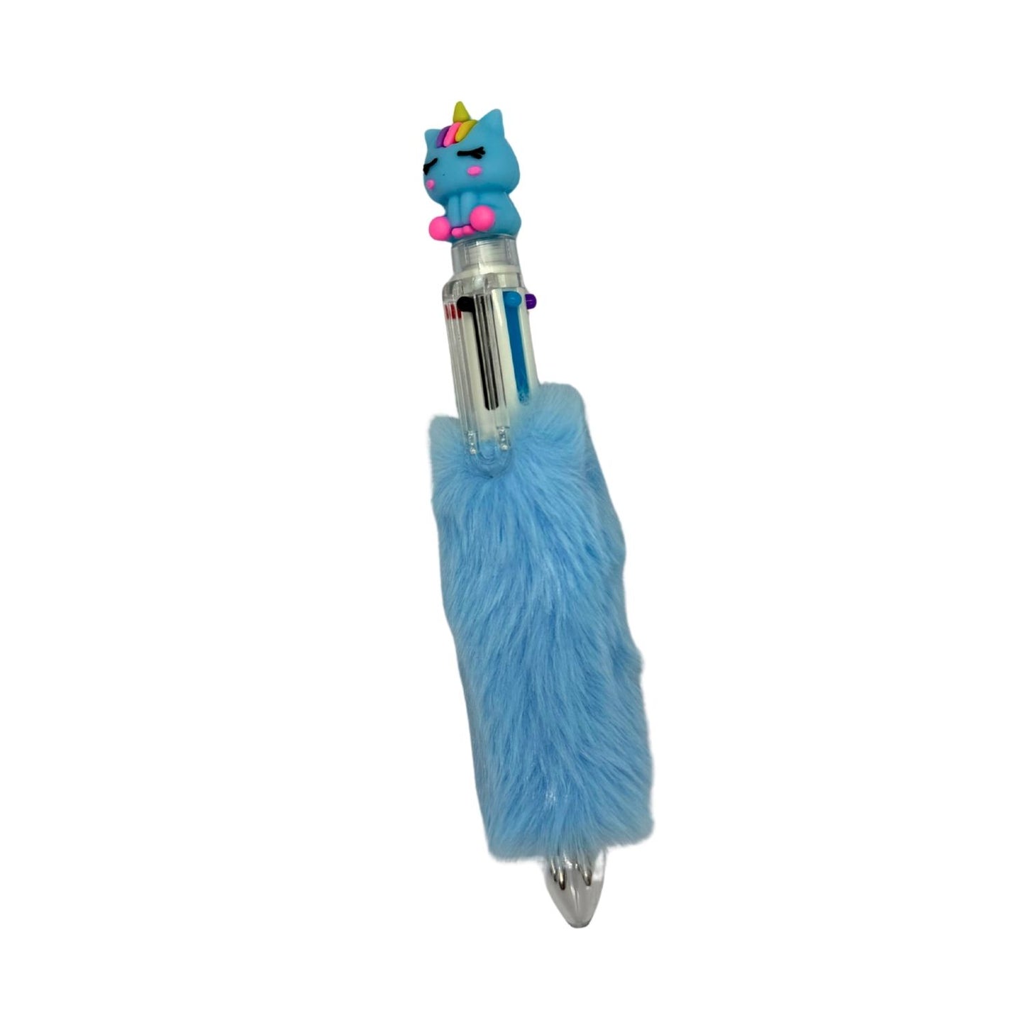 6-Color Retractable Plush Pen