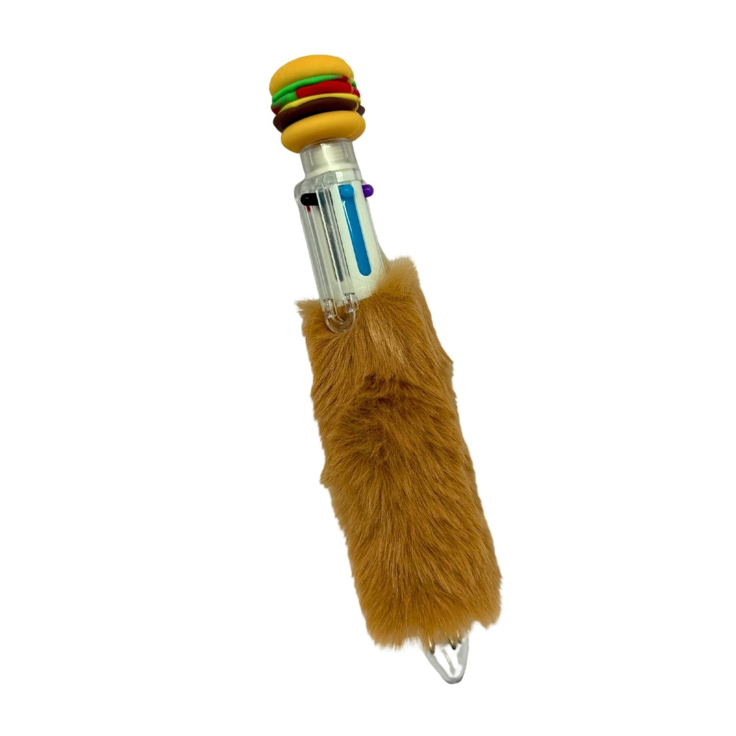 6-Color Retractable Plush Pen